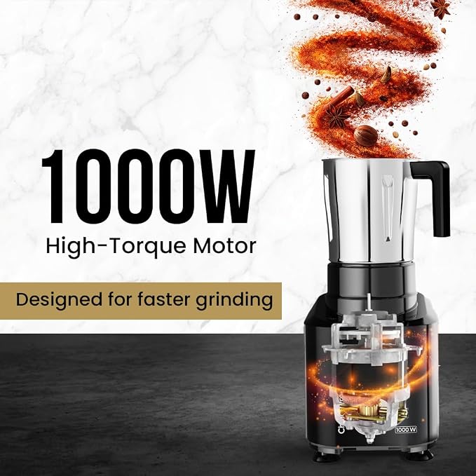 ELGI ULTRA:MIXER GRINDER:CHOICE PRO (BLACK) 1000W