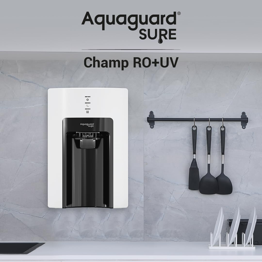 EUREKA FORBES:WATER PURIFIER:AQUAGUARD SURE CHAMP RO+UV 1X