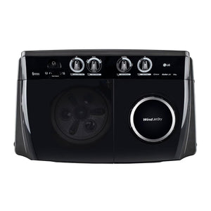LG:WASHING MACHINE:P8535SLMZ.ABLQEIL 8.5 KG FULL PREMIUM BLACK