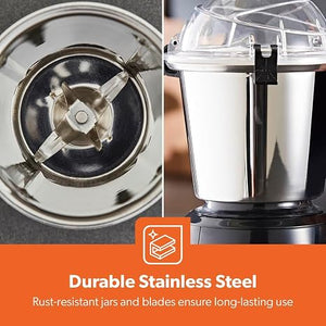 GEEPAS:MIXER GRINDER:3 JAR 750W - GSB44134ID