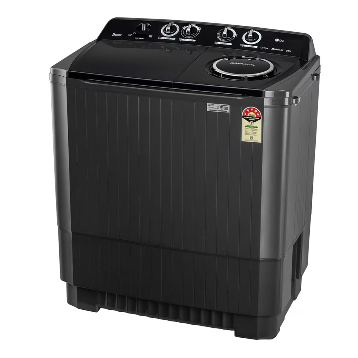 LG:WASHING MACHINE:P8535SLMZ.ABLQEIL 8.5 KG FULL PREMIUM BLACK