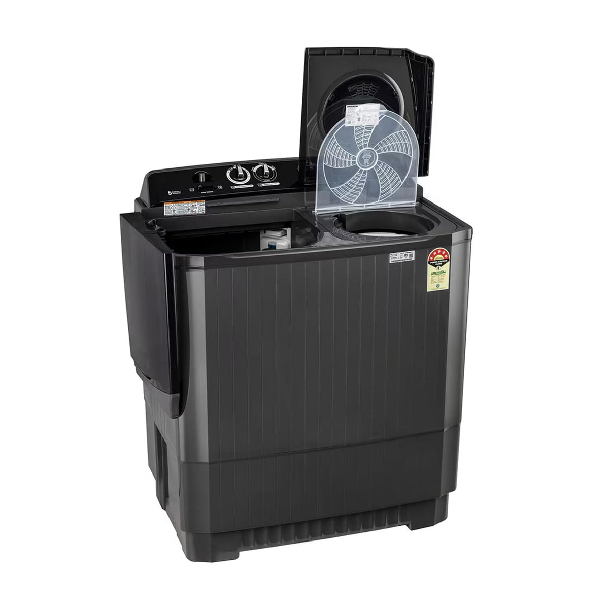 LG:WASHING MACHINE:P8535SLMZ.ABLQEIL 8.5 KG FULL PREMIUM BLACK