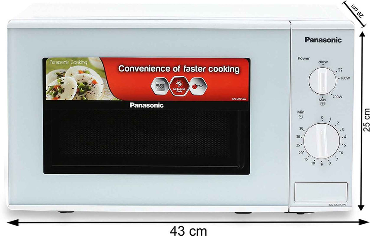 Panasonic 20L Solo Microwave Oven(NN-SM255WFDG,White)
