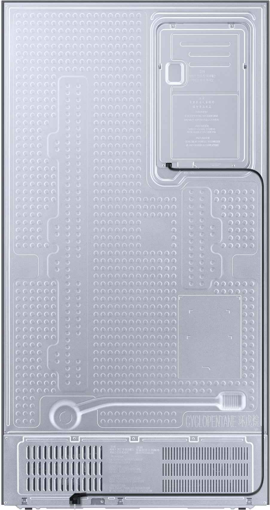 Samsung 633 L 3 Star Convertible 5in1 Side By Side Refrigerator (RS78CG8543B1HL,Black Matt)