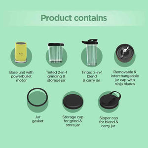 Preethi Miniblend Pro Juicer & Blender - 300W - 2 Jars (1 Blender + 1 Grinder)