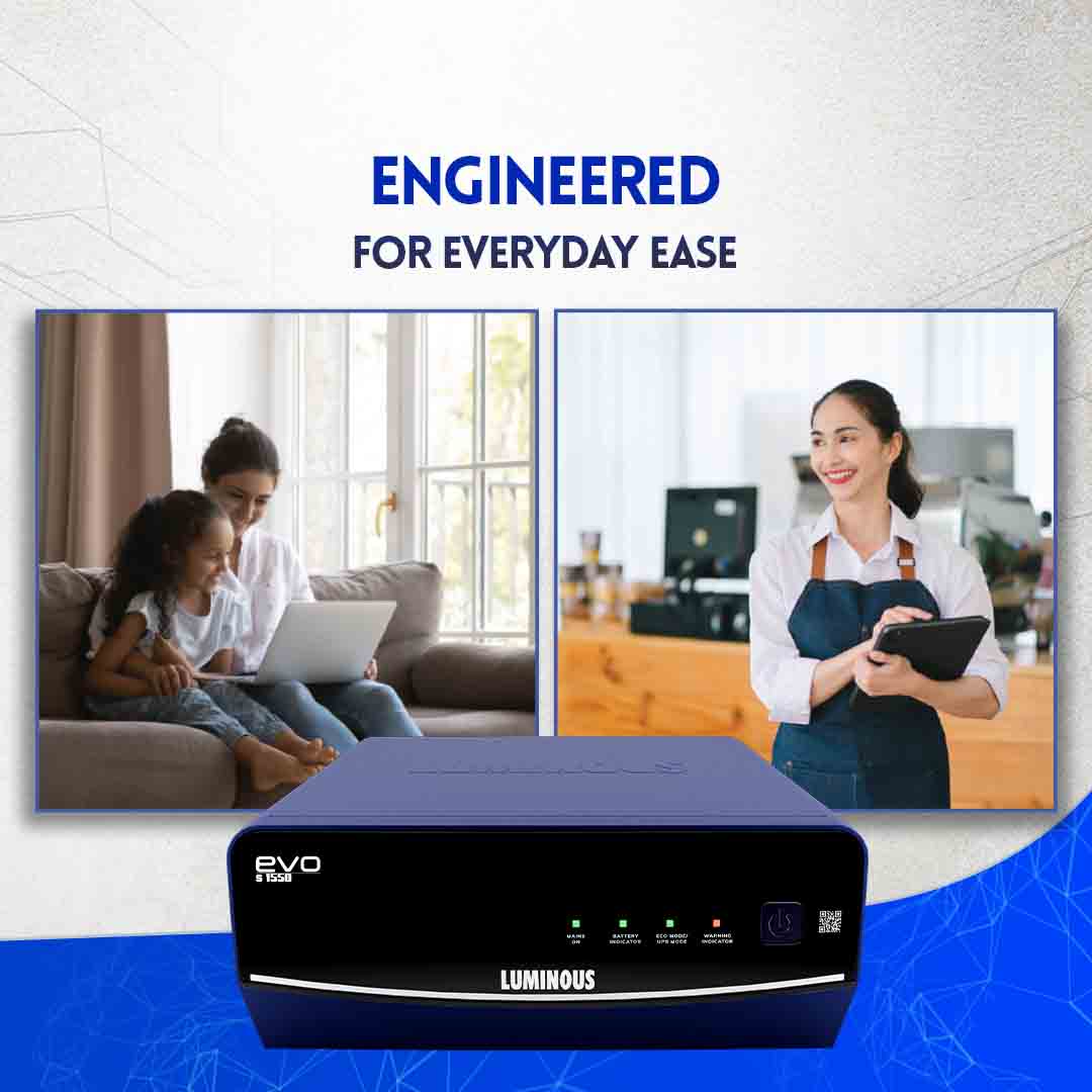 Luminous Evo S 1550 1400VA Inverter - Oxygen The Digital Expert