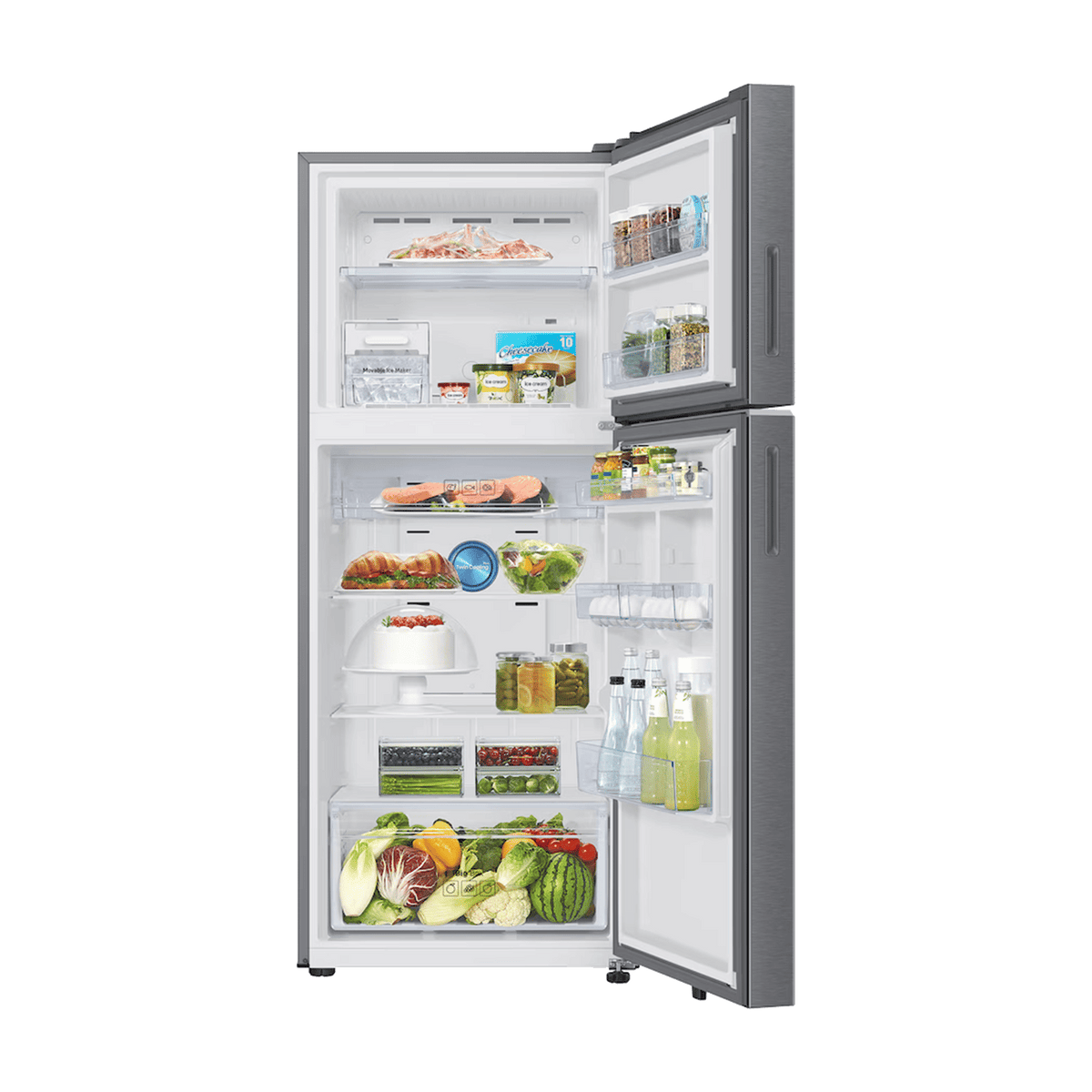 Samsung 419 L Double Door Refrigerator with Bespoke AI, 2 Star RT45HG6A22SL