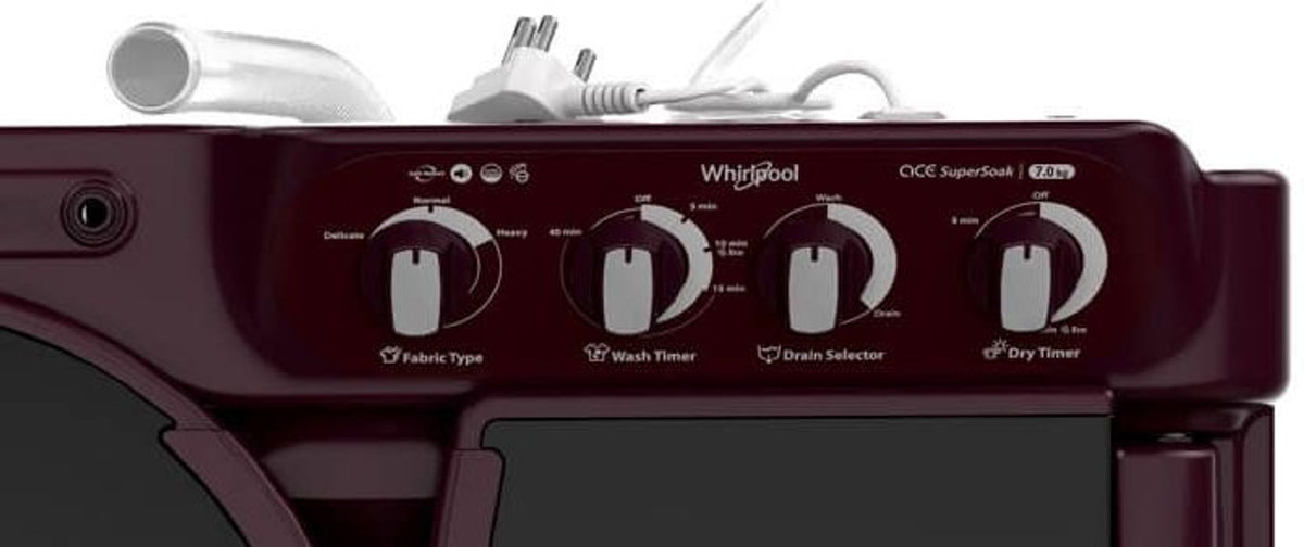 WHIRLPOOL:WASHING MACHINE:30298 7 KG WINE