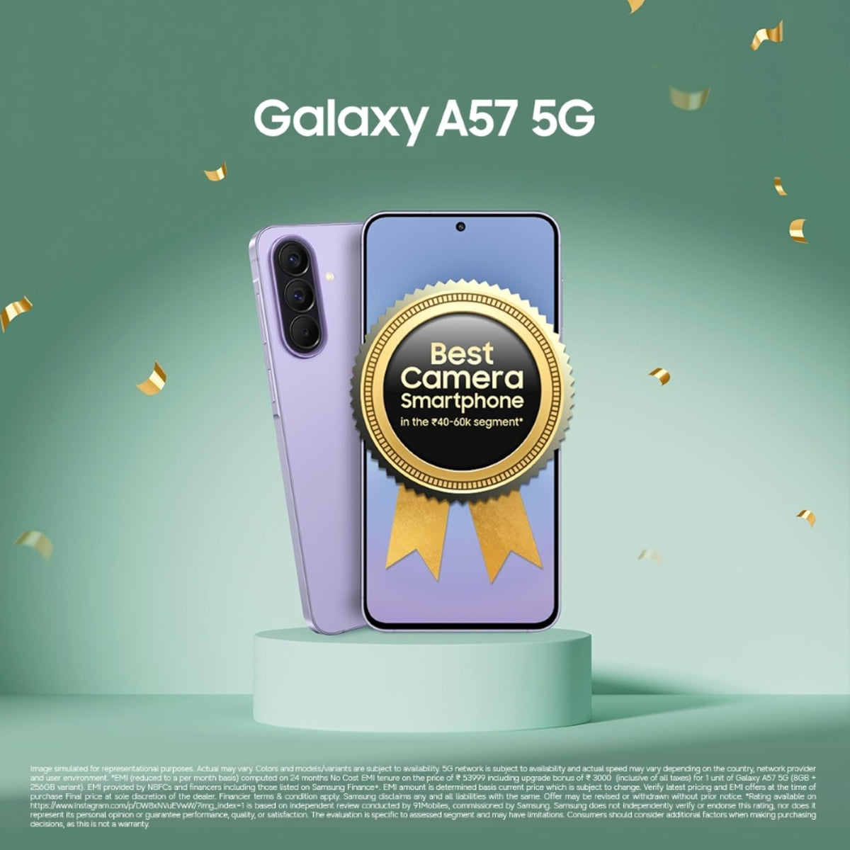 SAMSUNG:SMART PHONES:A57 8/256GB VIOLET 5G SM-A576BZVF