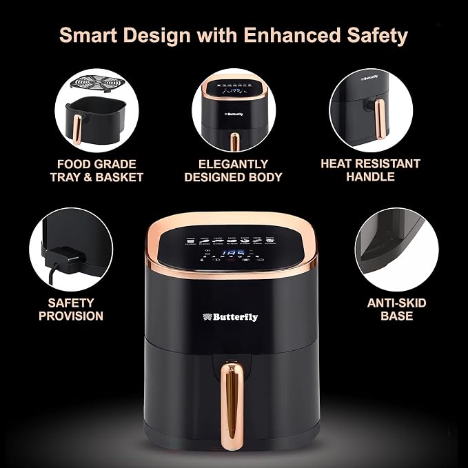 BUTTERFLY:AIR FRYER:MAGNUM 4.5L 1200W