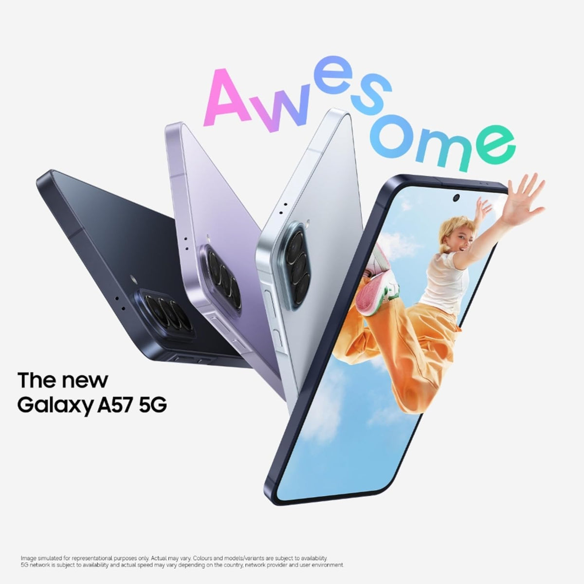 SAMSUNG:SMART PHONES:A57 8/256GB VIOLET 5G SM-A576BZVF