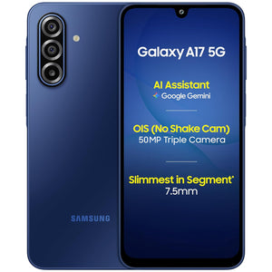 Samsung Galaxy A17 5G Without Adapter (Blue, 128 GB) (6 GB RAM) - Oxygen The Digital Expert