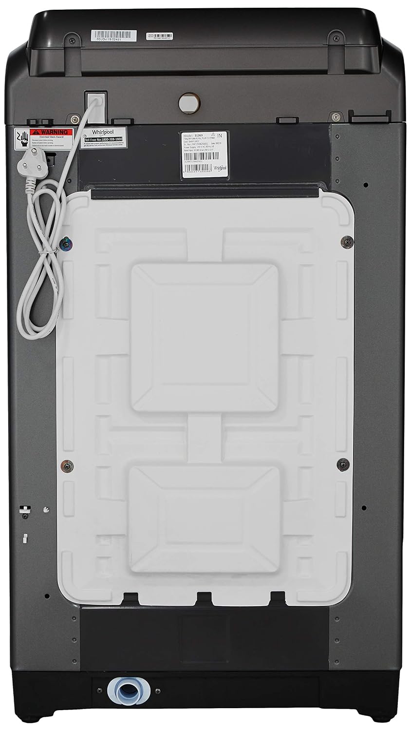 WHIRLPOOL:WASHING MACHINE:WHITE MAGIC ELITE 7.5KG GREY (31621)