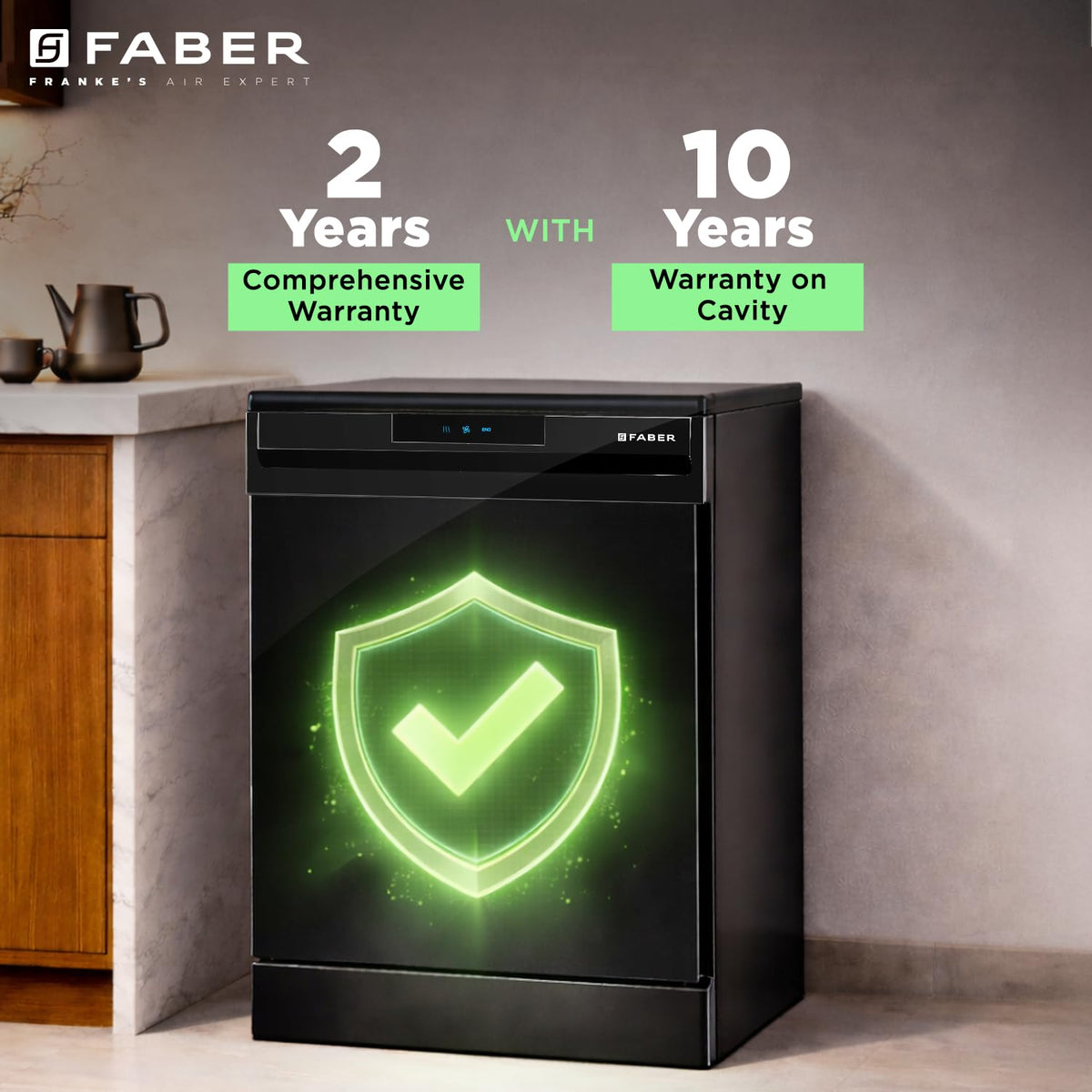 FABER:DISH WASHER:FFSD 6PR 14S BK DIGITAL