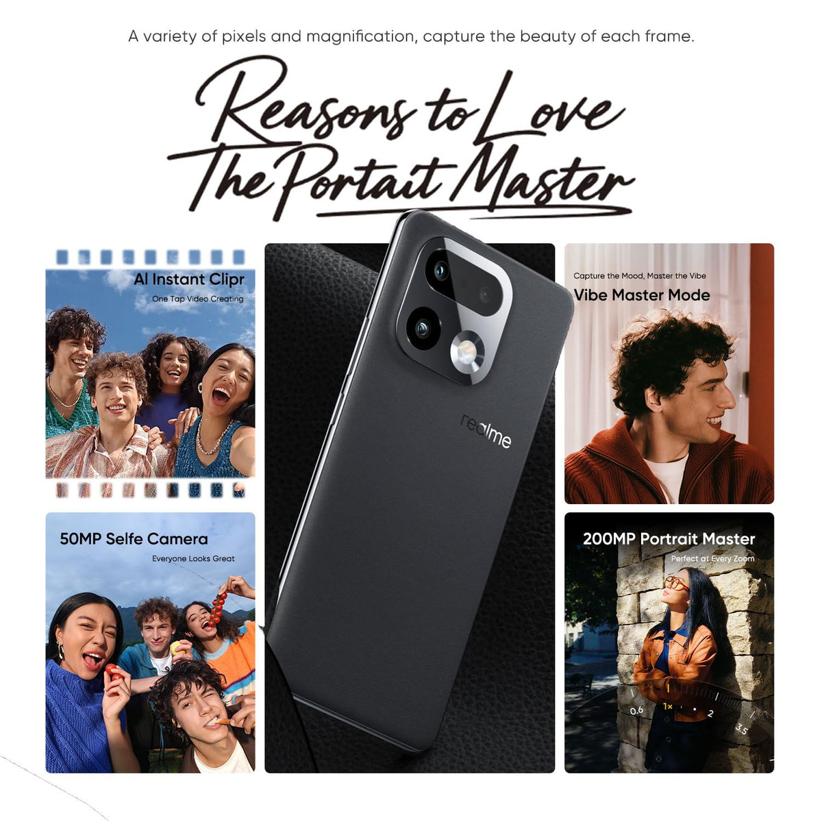 REAL ME:SMART PHONES:16 PRO+ 8/256GB 5G MASTER GREY (RMX5131) (NEW)