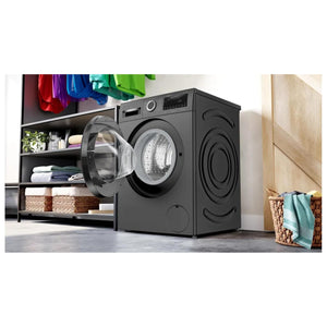 BOSCH:WASHING MACHINE:WGA1320TIN 8.0 KG BLACK GREY