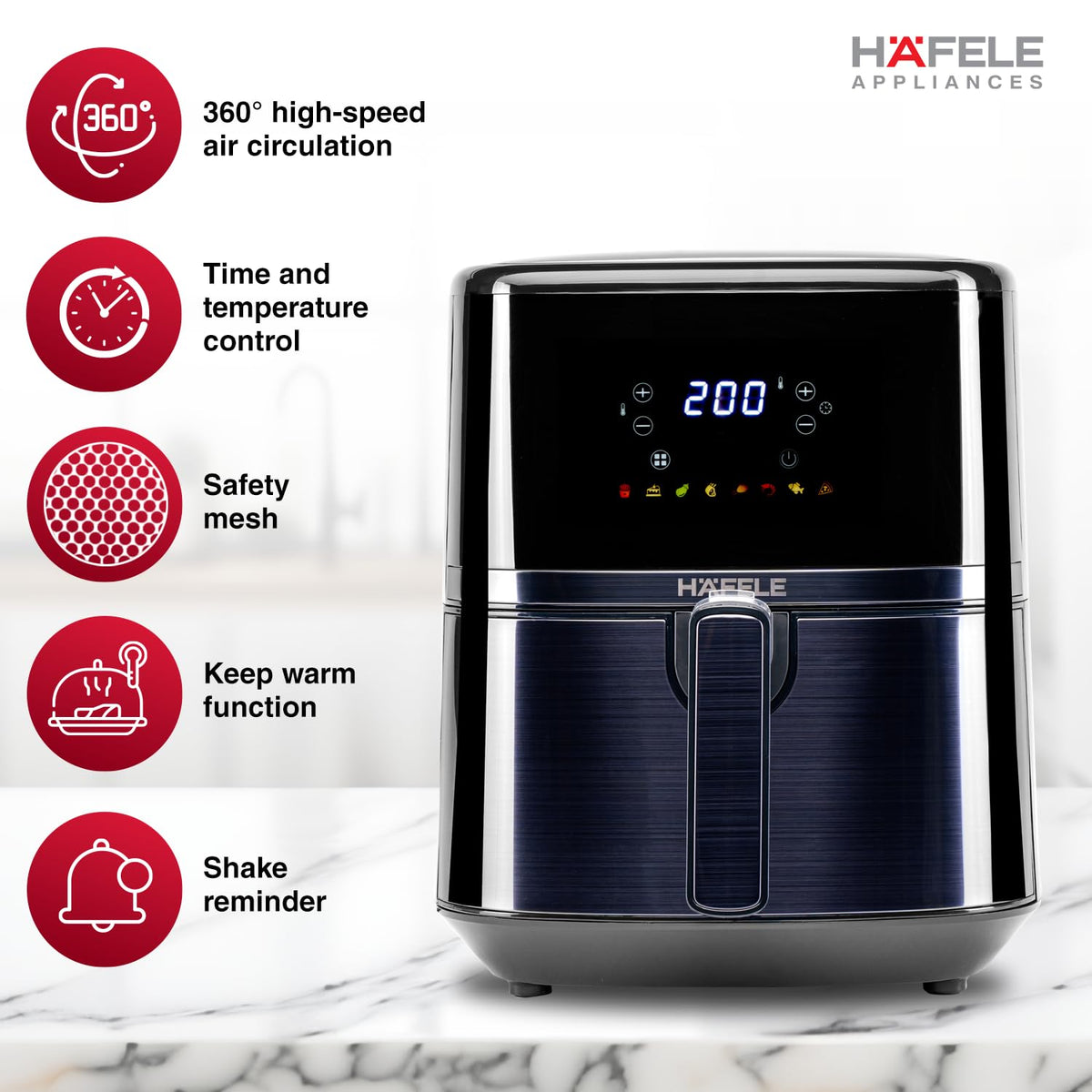 HAFELE:AIR FRYER:NOIL LIGHT AIRFRYER 4.5 LITRE