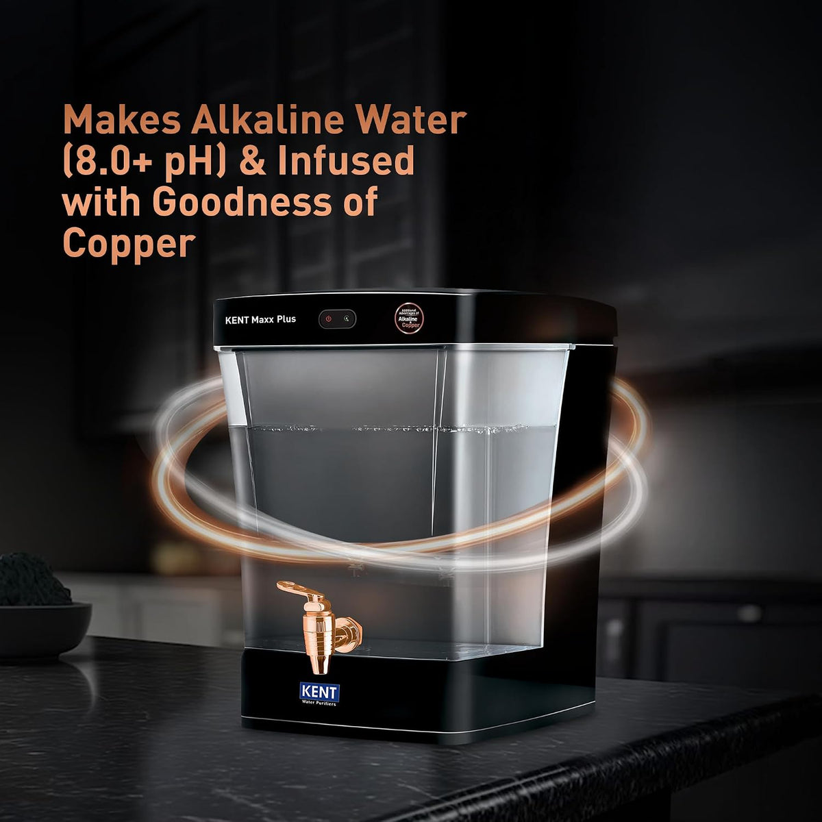 KENT:WATER PURIFIER:KENT MAXX + B ALK & CU