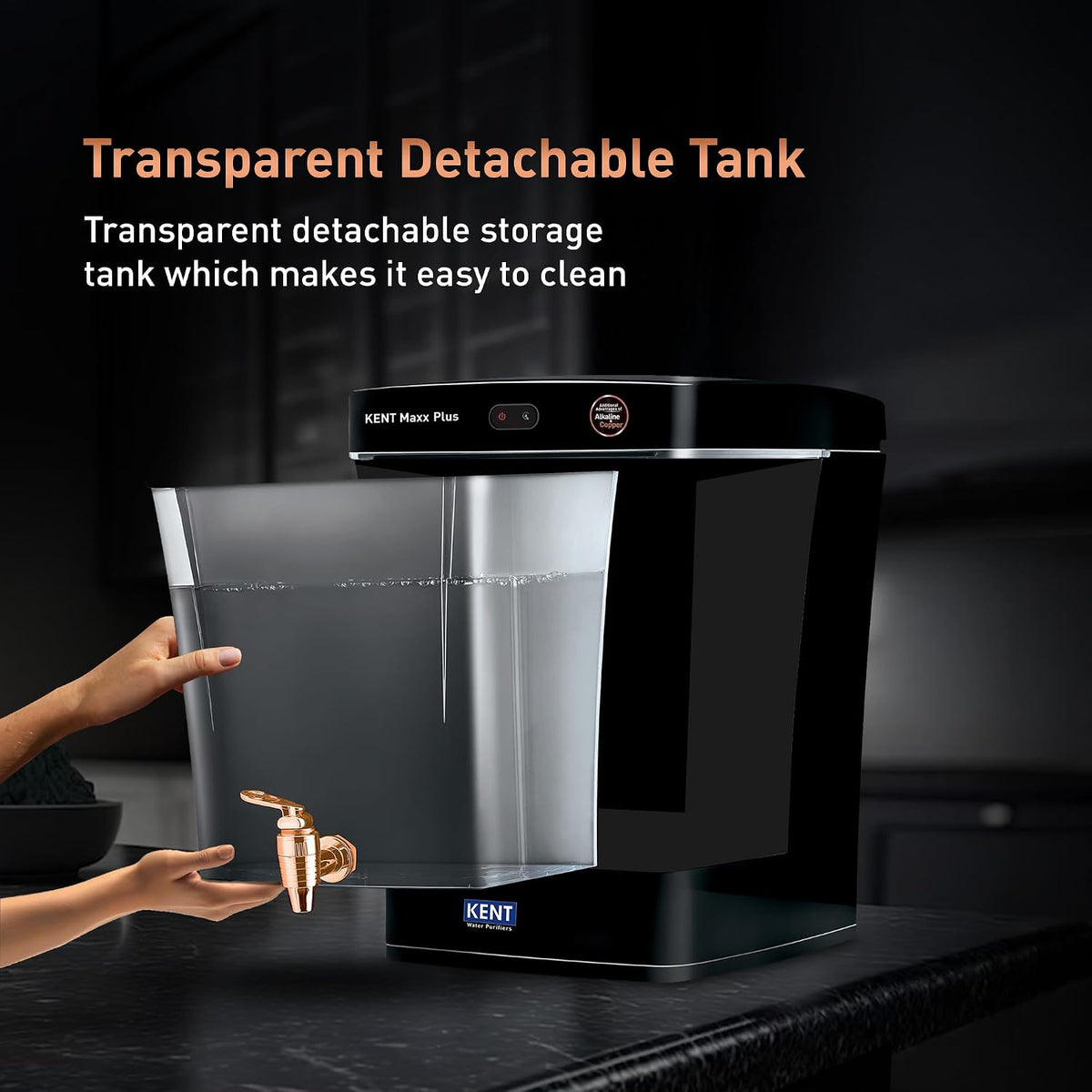 KENT:WATER PURIFIER:KENT MAXX + B ALK & CU