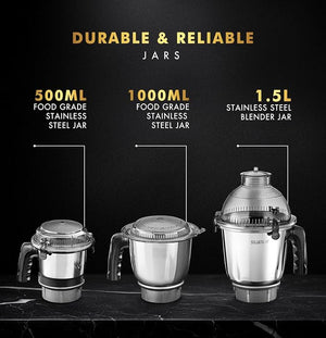 SUJATA:MIXER GRINDER:MG02 BLACK