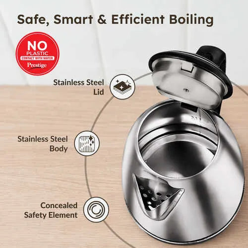 PRESTIGE:ELECTRIC KETTLE:PKOSS1.5L STAINLESS STEAL (41587)
