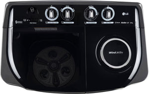 LG:WASHING MACHINE:P8015SKAZ.ABMQEIL 8.0 KG WHITE GREY