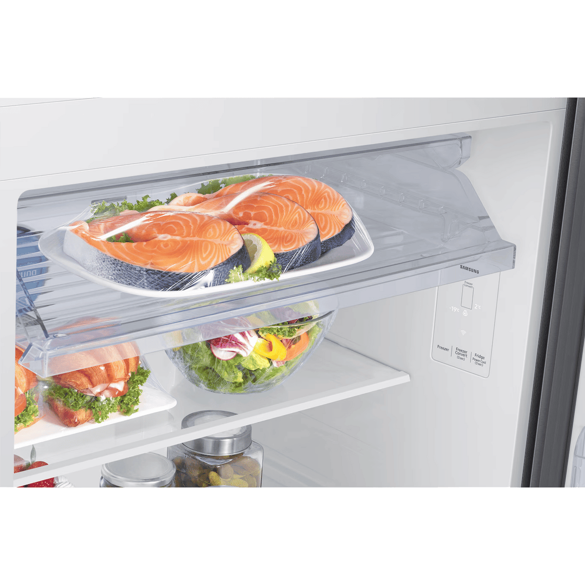 Samsung 419 L Double Door Refrigerator with Bespoke AI, 2 Star RT45HG6A22SL