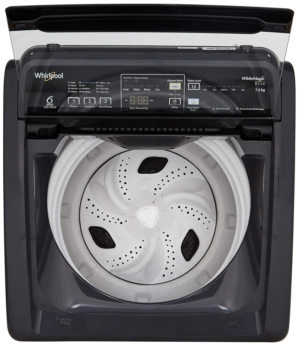WHIRLPOOL:WASHING MACHINE:WHITE MAGIC ELITE 7.5KG GREY (31621)