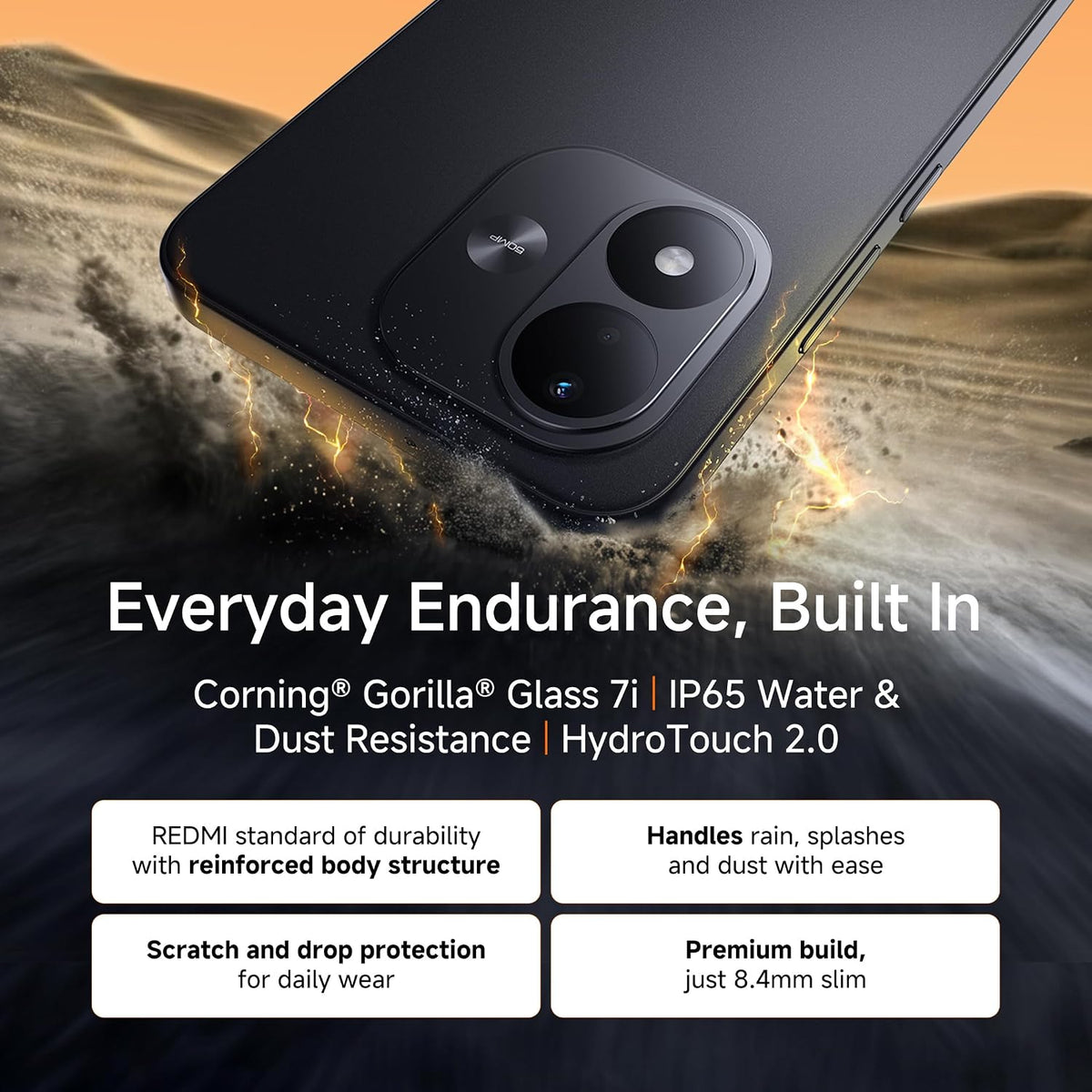 XIAOMI:SMART PHONES:REDMI NOTE 17 5G 8/128GB DARK NIGHT