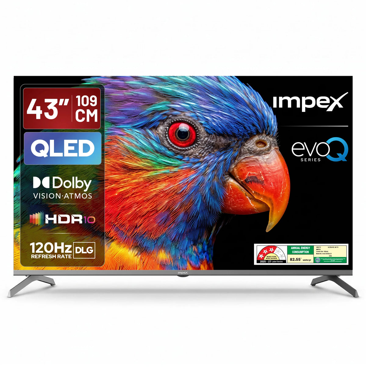 IMPEX:LED TV:EVOQ 43S4QLC3 108 CM (43 INCH) SMART