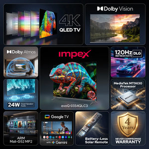 IMPEX:LED TV:EVOQ 65S4QLC3 165 CM (65 INCH)