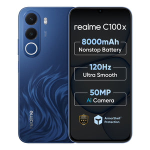 REAL ME:SMART PHONES:C100X 4/64GB DEEP BLUE TIDES