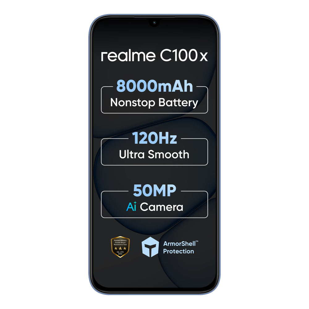 REAL ME:SMART PHONES:C100X 4/64GB DEEP BLUE TIDES