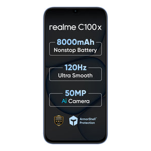REAL ME:SMART PHONES:C100X 4/64GB DEEP BLUE TIDES