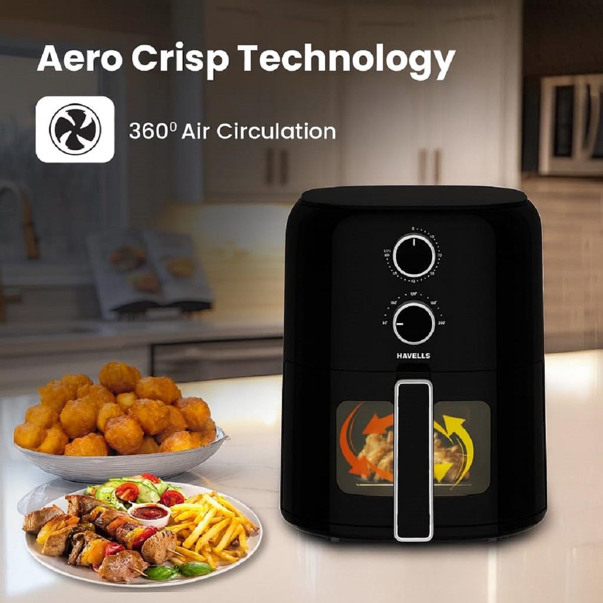 HAVELLS:AIR FRYER:PROLIFE VISTA 4.2L 1350W