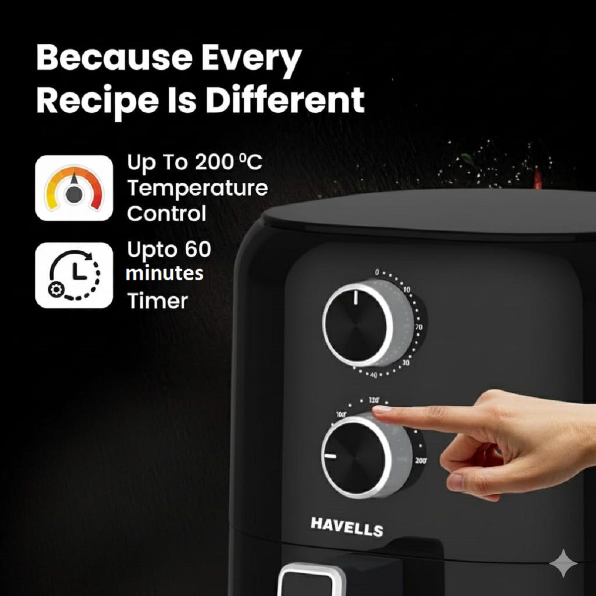 HAVELLS:AIR FRYER:PROLIFE VISTA 4.2L 1350W