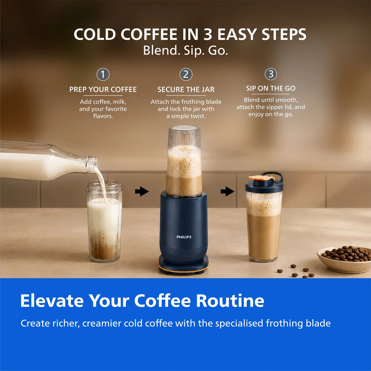 PHILIPS:BLENDER:HR 2613-MINI BLENDER