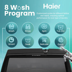HAIER:WASHING MACHINE:HWM75-678EBK 7.5 KG BLACK