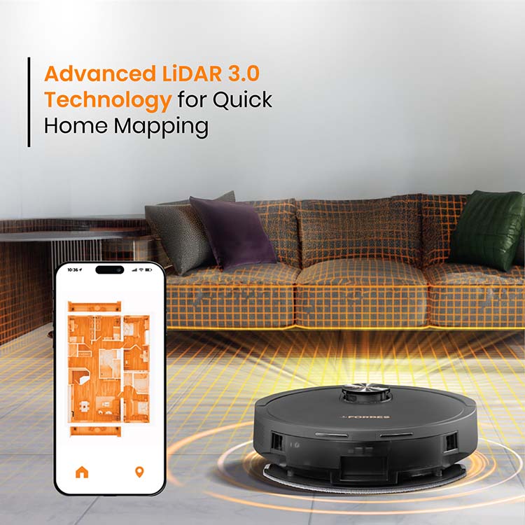 EUREKA FORBES:VACCUM CLEANER:ROBO SMART CLEAN WITH HOME MAPPING DYNO