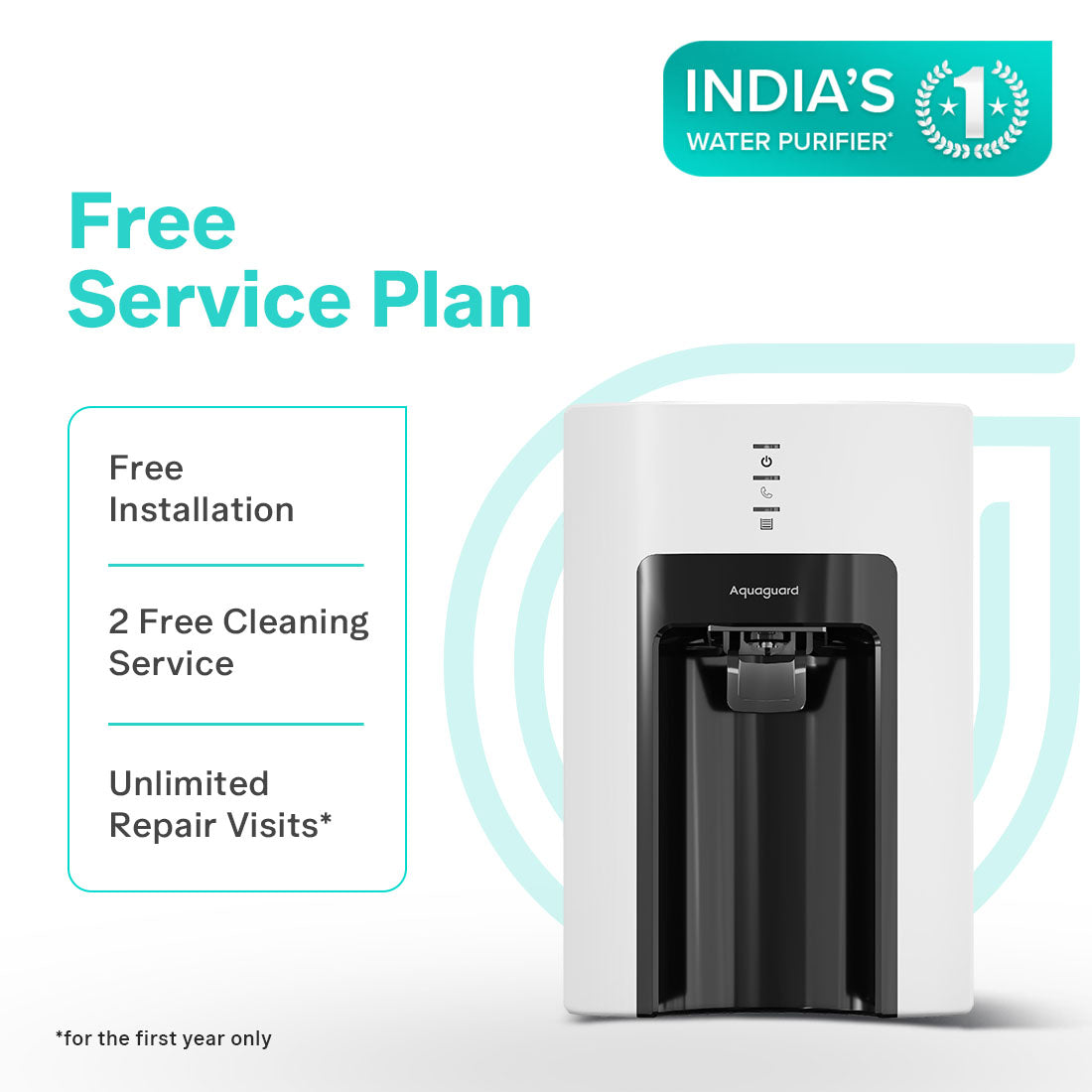 EUREKA FORBES:WATER PURIFIER:SURE CHAMP UV E-BOIL 1X