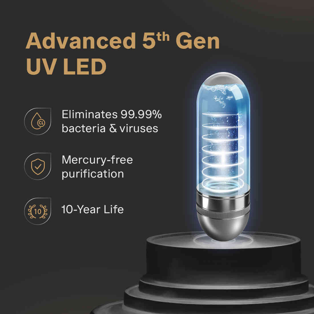 EUREKA FORBES:WATER PURIFIER:AQUAGUARD ASPIRE HALO UV HMR SS 2X WQI