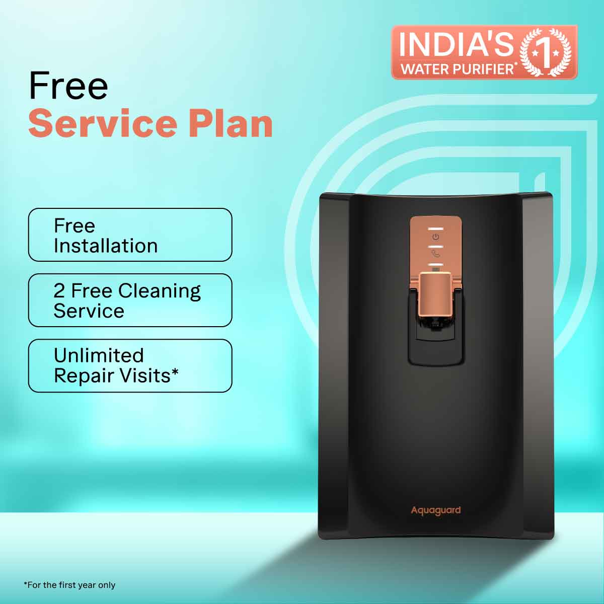 EUREKA FORBES:WATER PURIFIER:AQUAGUARD ENRICH SUPERIO UV+UF+SS 2X