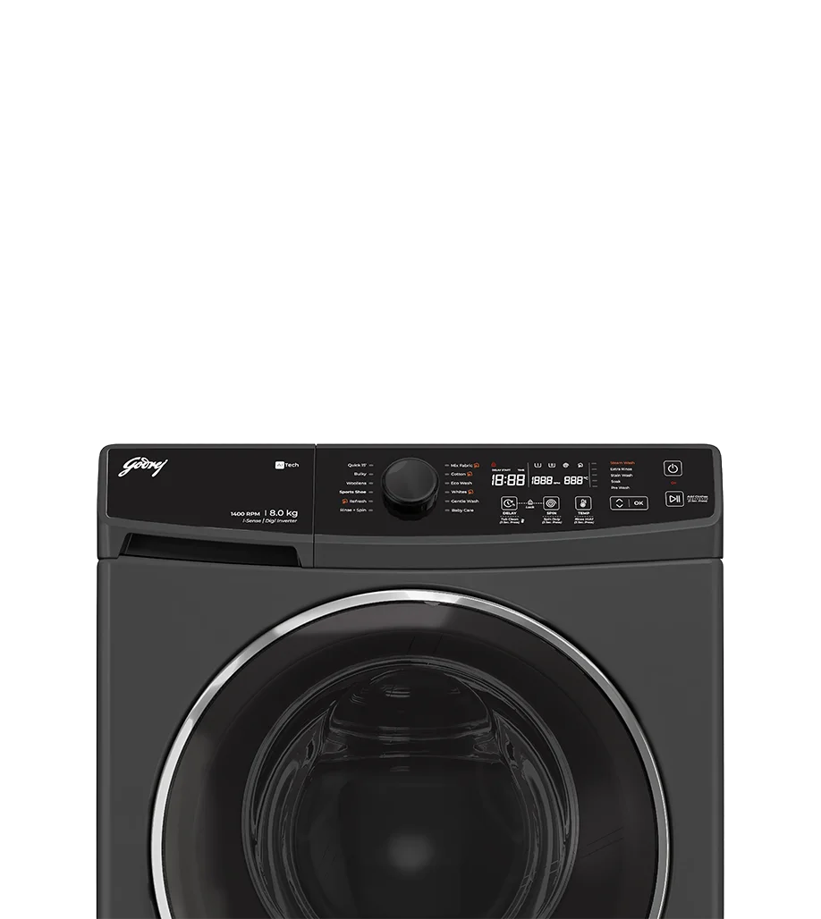 GODREJ:WASHING MACHINE:WFEON RGL 8014 5.0 IDCRM MTBK 8.0 KG BLACK
