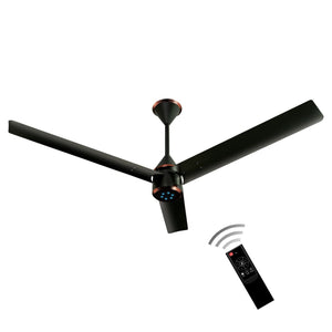 LUKER:CEILING FAN:CF SIZE ZERO CROWN RMT 900MM BLACK-BLACK-BLACK-CHROME