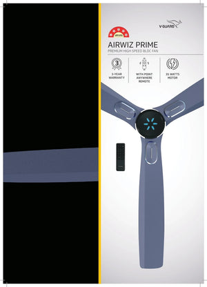 V GUARD:CEILING FAN:CF AIRWIZ PRIME 48 RIBAND BLUE MAT