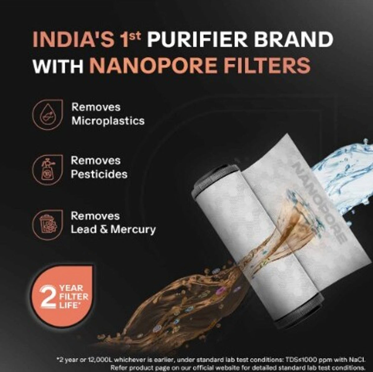 EUREKA FORBES:WATER PURIFIER:ASPIRE BLAZE UV+UF+SS+2X