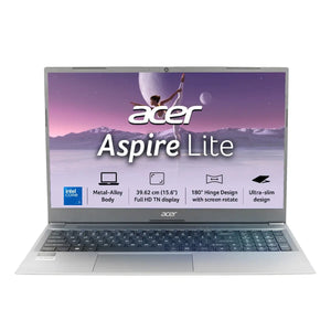 ACER:LAPTOPS: ASPIRE LITE UN.34ESI.02X CORE 3 100U | 8GB | 256GB SSD | 15" FHD IPS | WIN 11 | STEEL GRAY