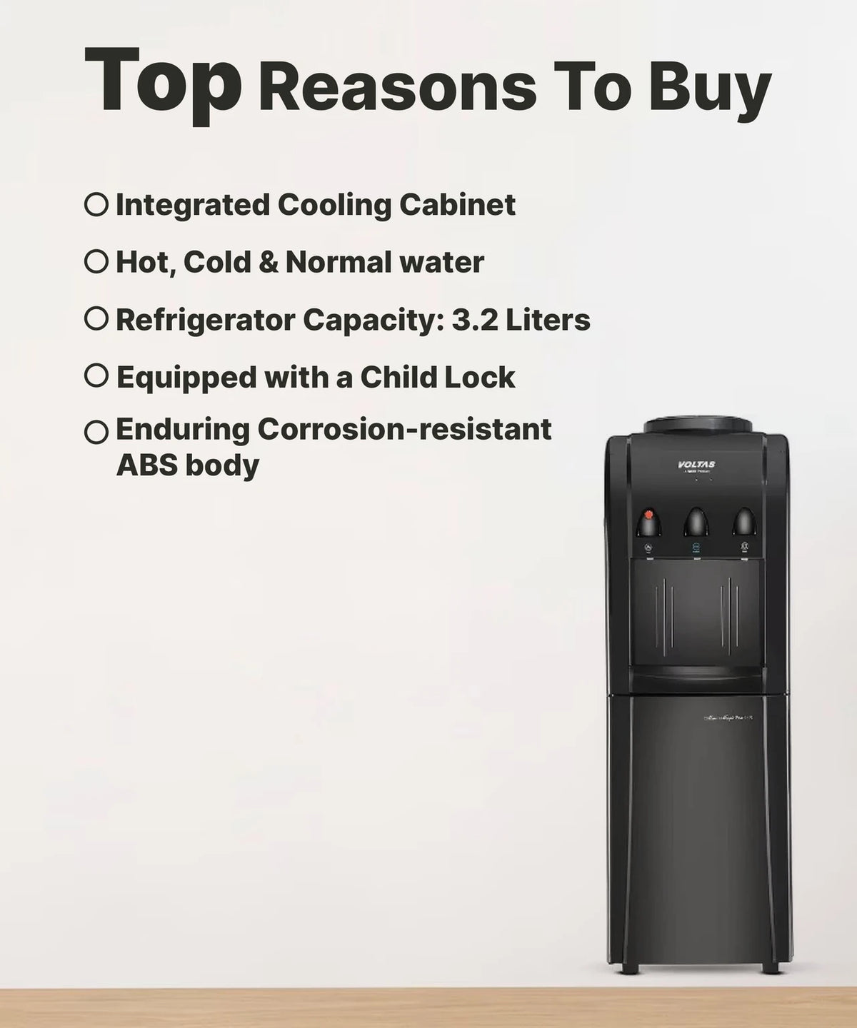 VOLTAS:WATER DISPENSER:MINIMAGIC PEARL RB