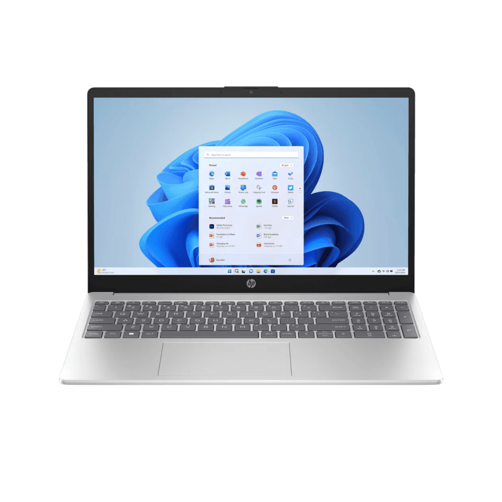 HP:LAPTOPS: 15-FD0883TU CORE 3 100U | 8GB | 512GB SSD | 15.6" FHD | WIN 11 | MSO | NATURAL SILVER