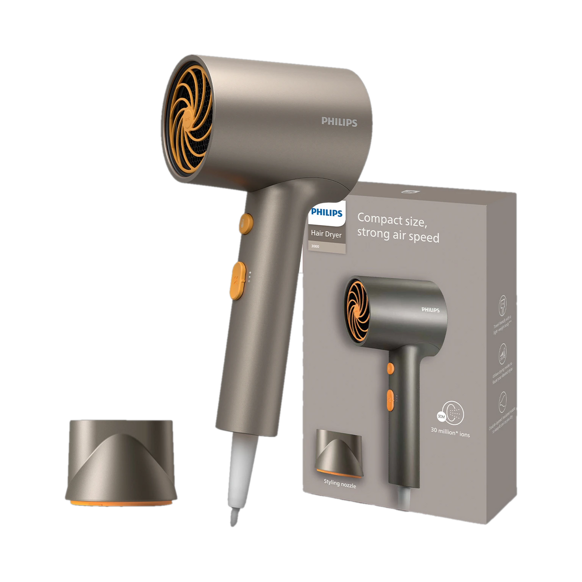 PHILIPS:HAIR DRYER:BHD321/06 1600W HAIR DRYER